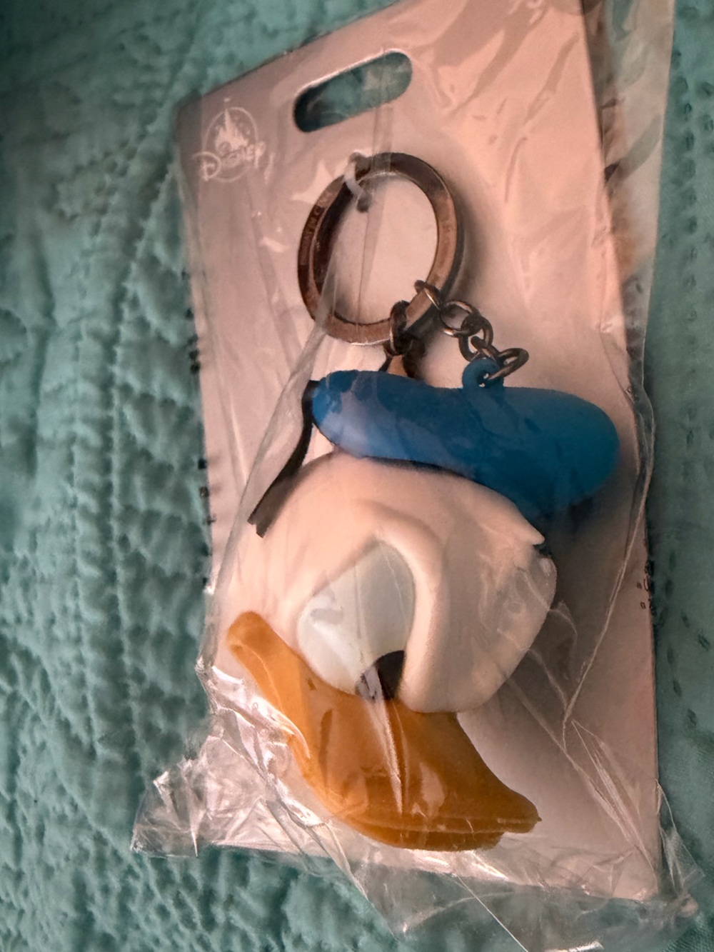 2024 DISNEY PARKS Donald Duck
Angry Face 3D Head Flair Keychain Bag
Charm New